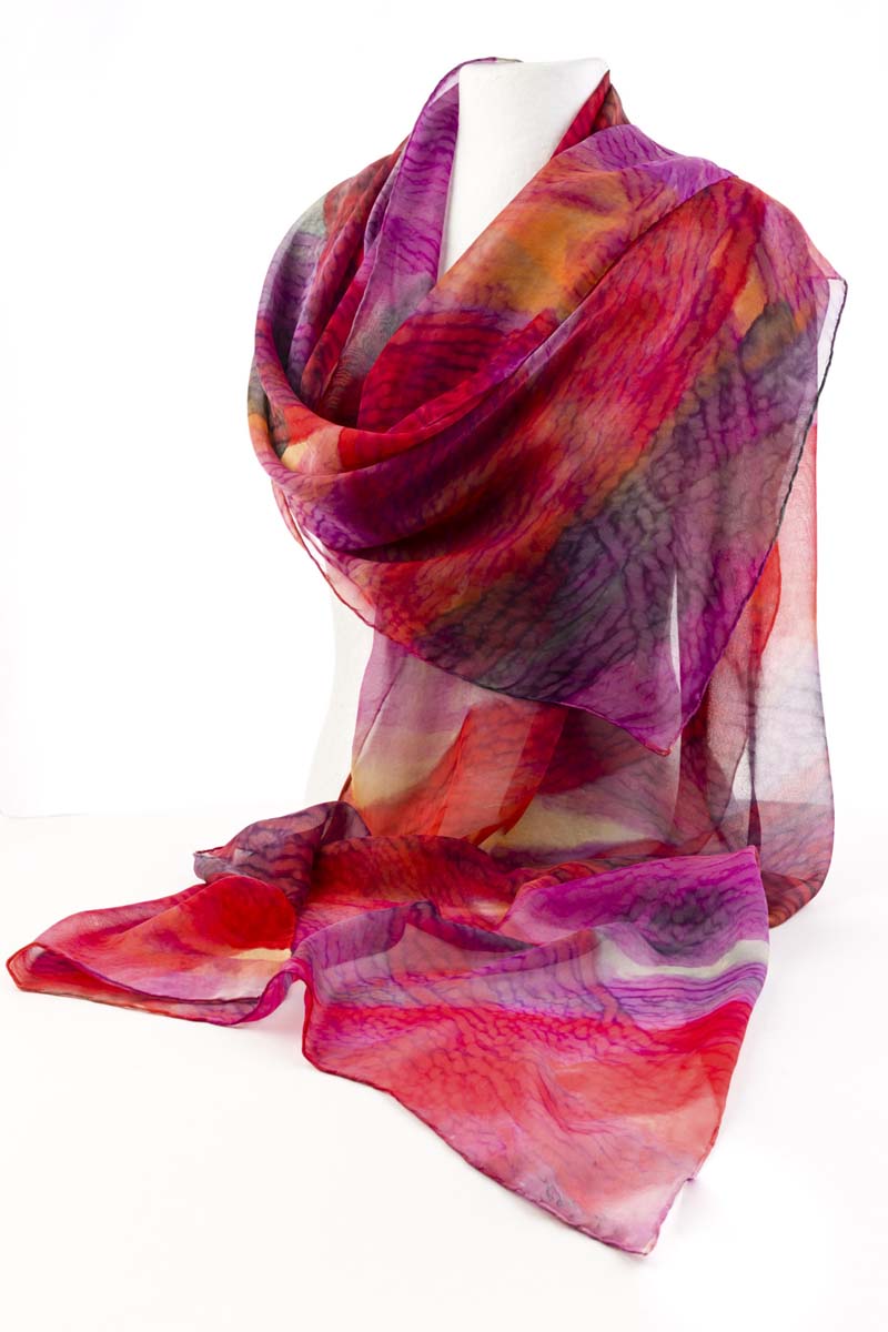 elegant scarf of natural silk
